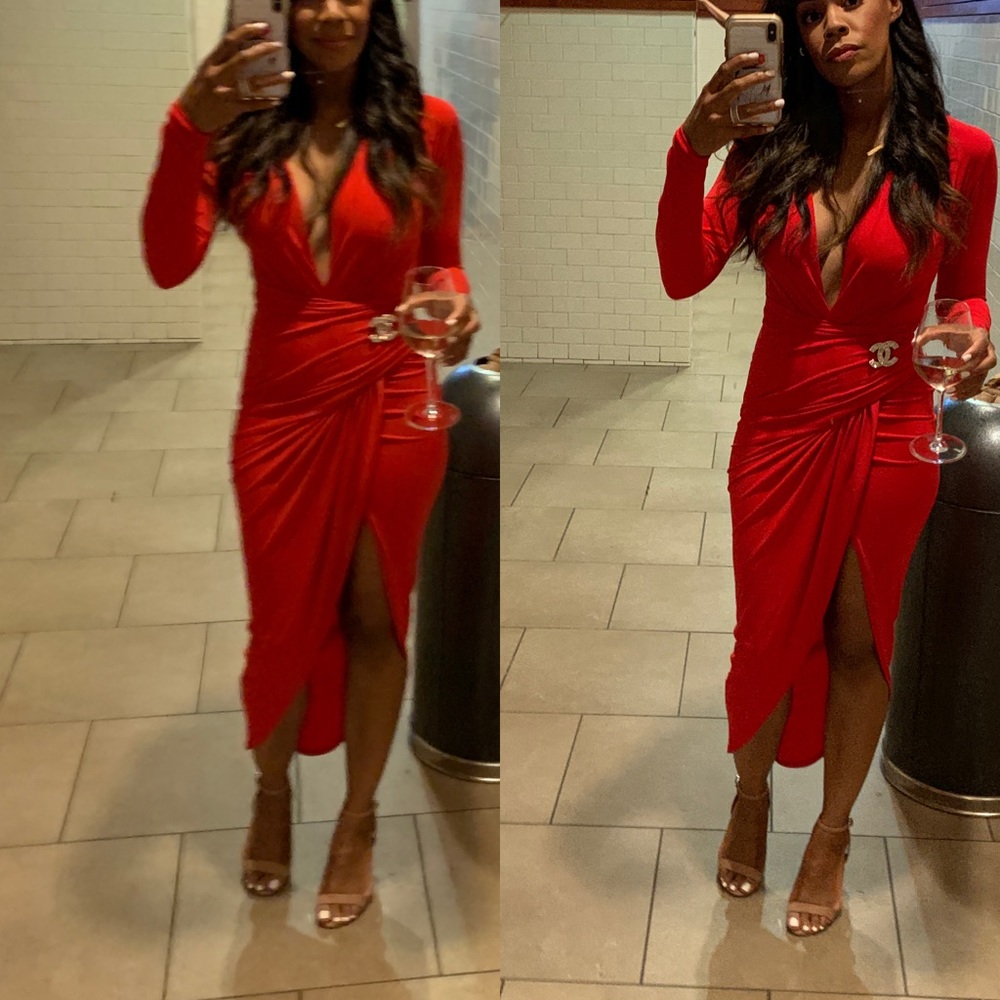 Sexy wrap dress